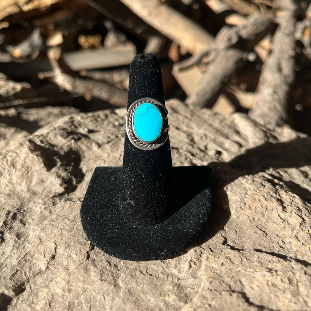 Turquoise Stone Silver Ring